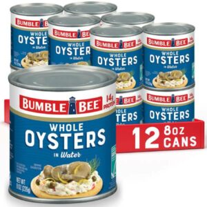 Whole Canned Oysters, 8 oz